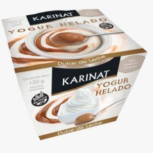 Yogur Helado karinat Dulce de leche